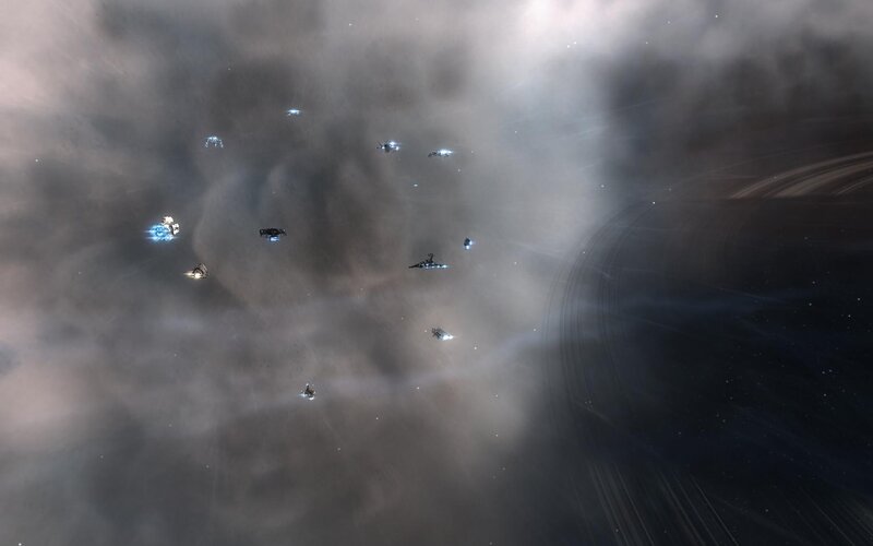 Spaceships in a nebula