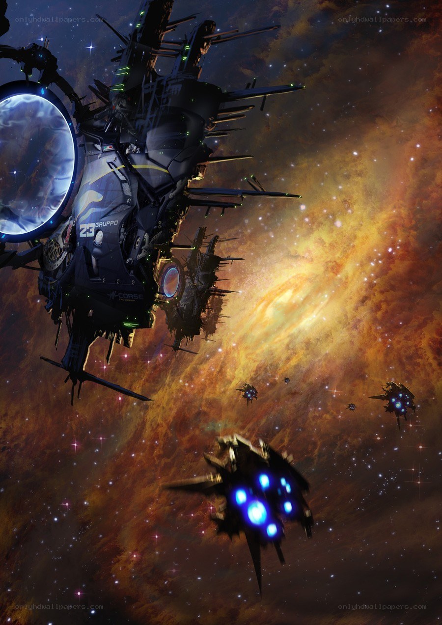 Spaceships in a nebula