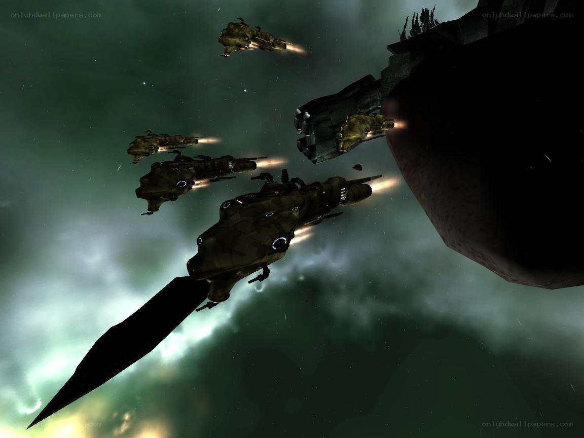 Spaceships in a nebula