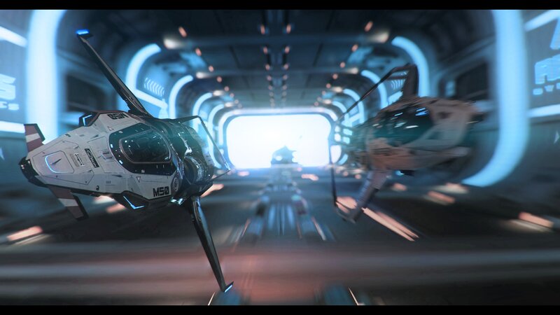 Spaceships in a Tunnel