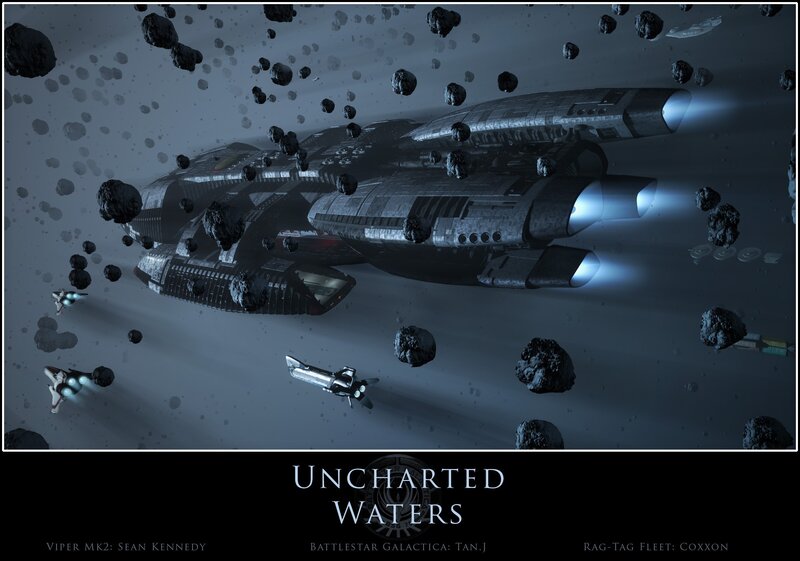 Spaceships in an asteroid field
