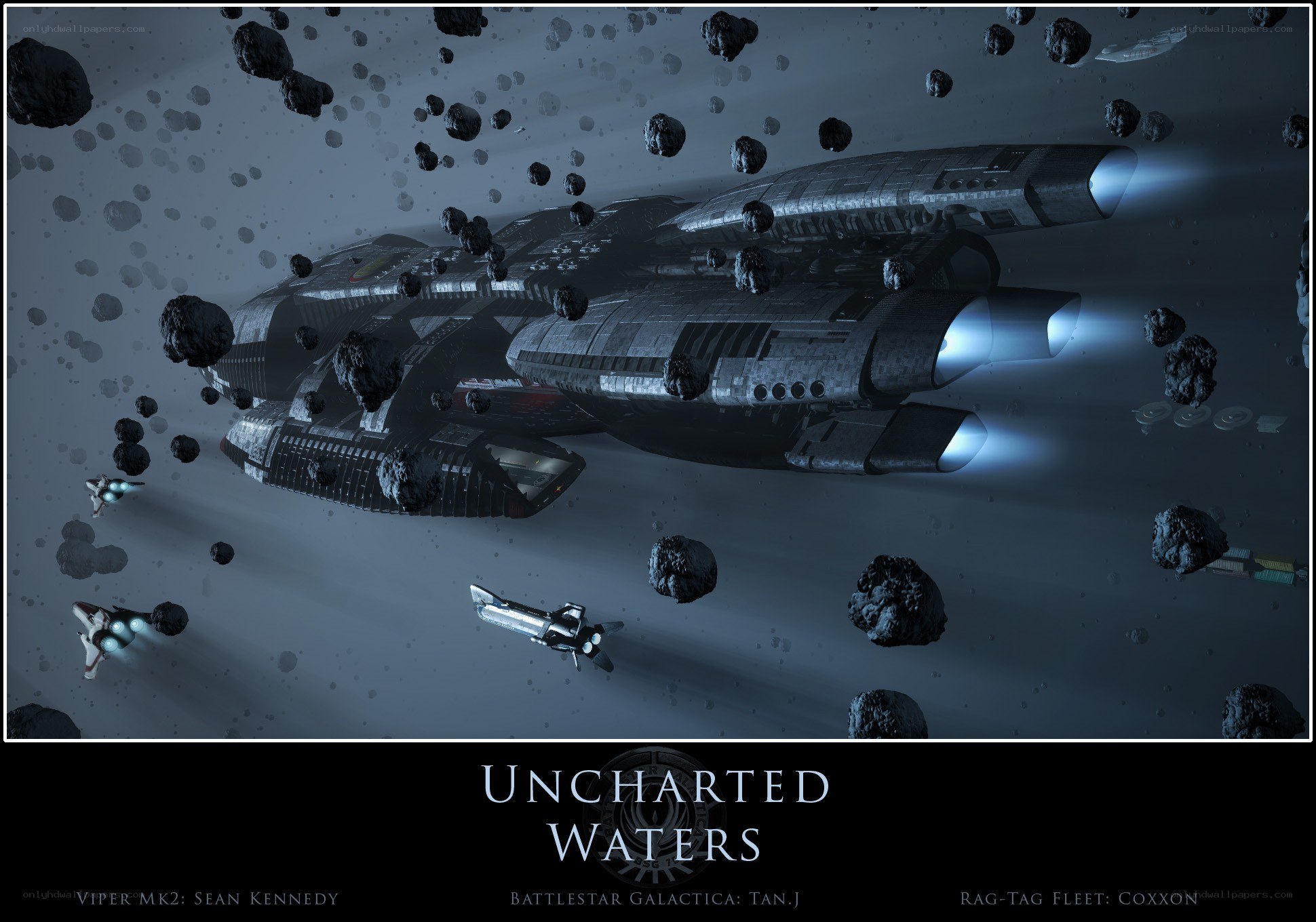 Spaceships in an asteroid field