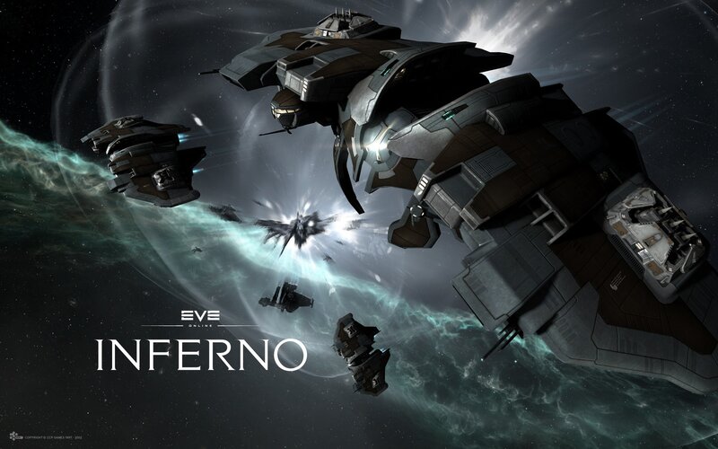 Spaceships in Battle — Black, Dramatic, Night, Digital Art, Explosion