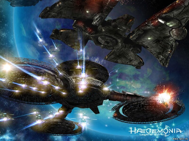 Spaceships in Battle — Blue, Dramatic
