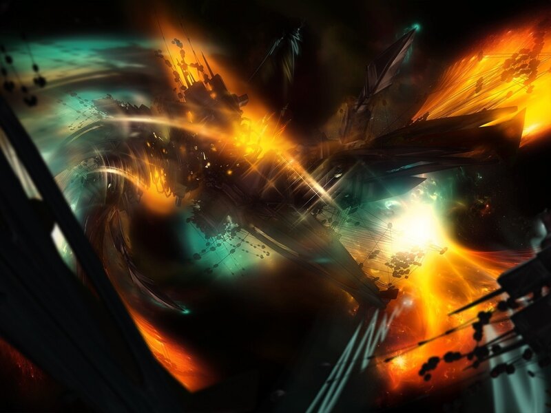 Spaceships in Battle — Orange, Chaotic