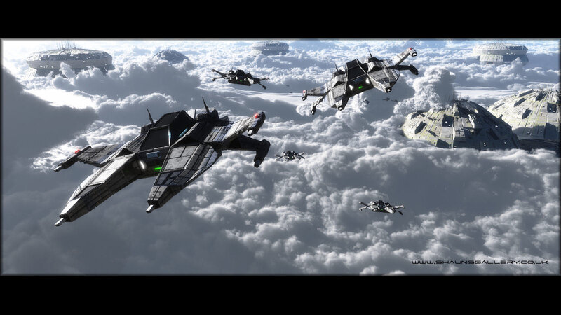 Spaceships in Clouds