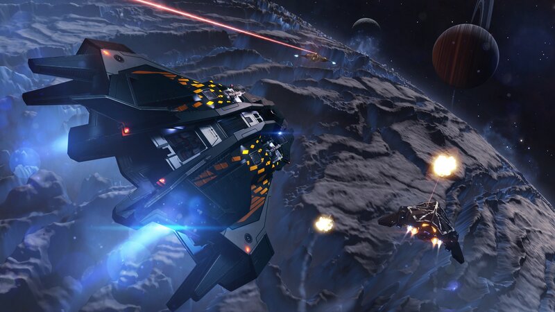 Spaceships in Combat — Black