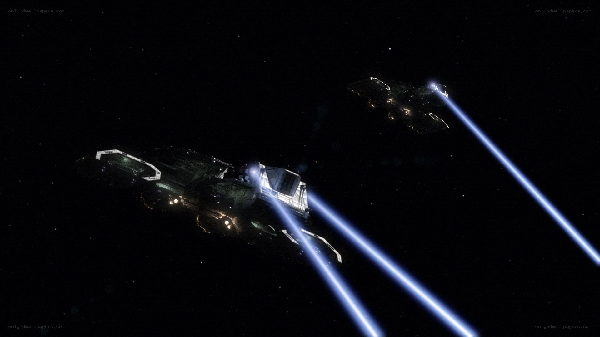 Spaceships in combat