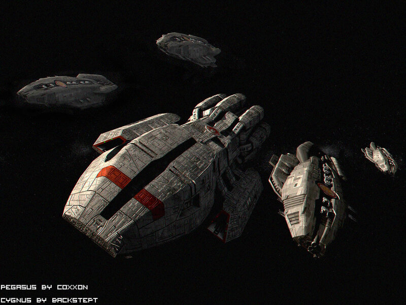spaceships in deep space