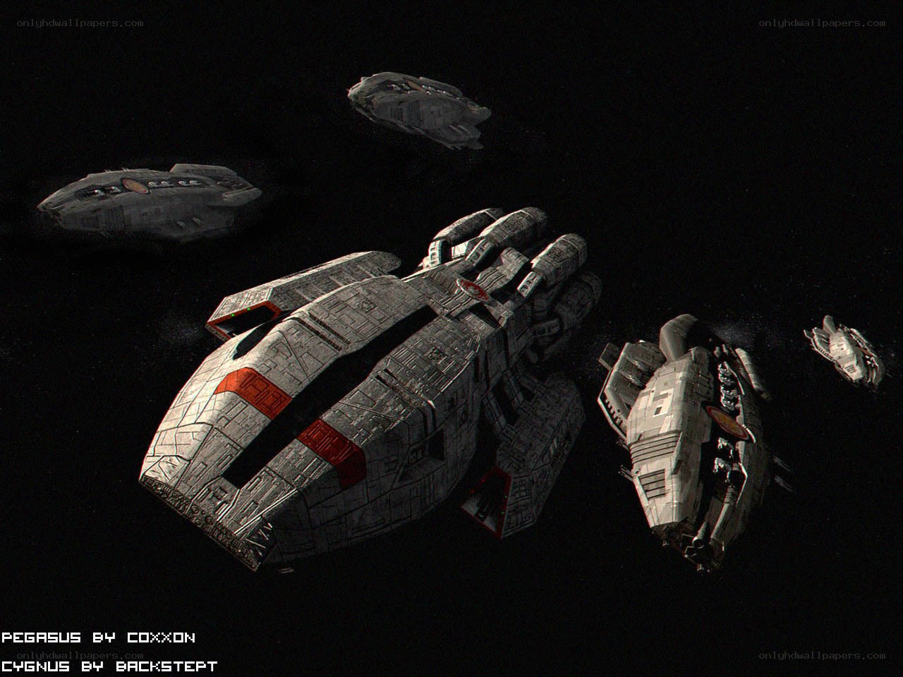 spaceships in deep space