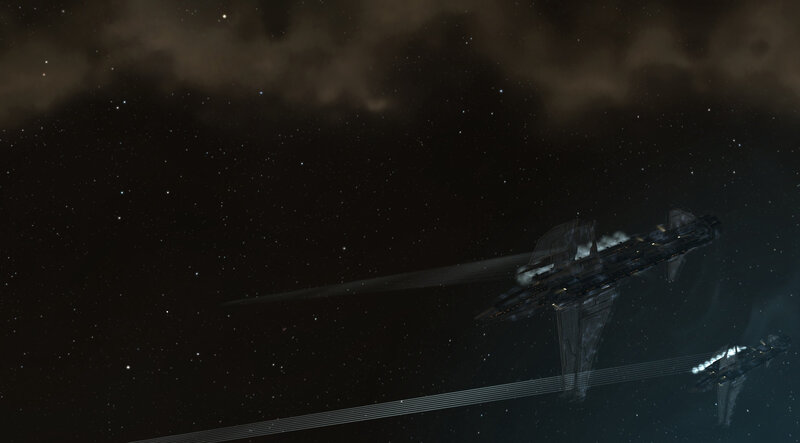 spaceships in deep space