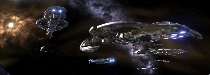 Spaceships in deep space