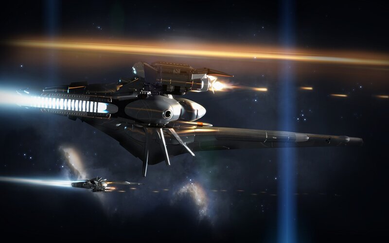 Spaceships in deep space