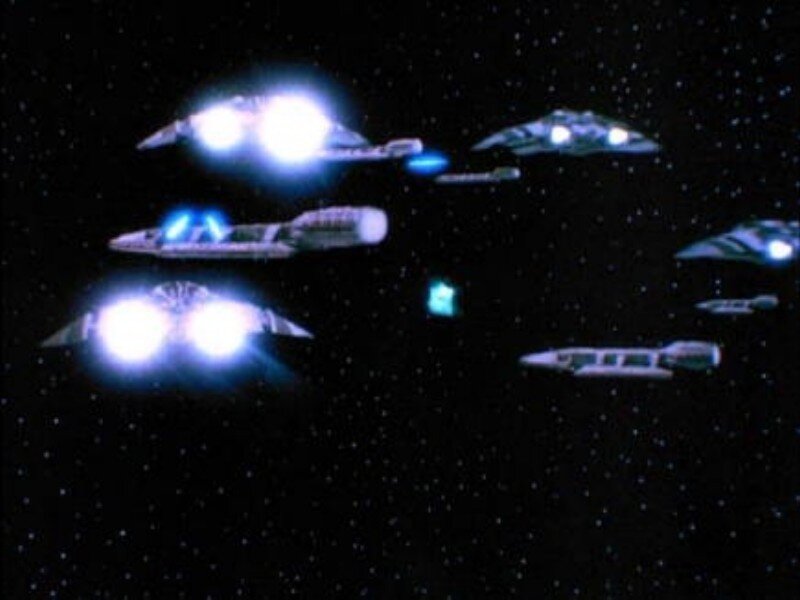 Spaceships in Formation — Black