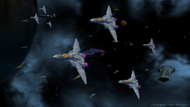 Spaceships in Formation — Gray