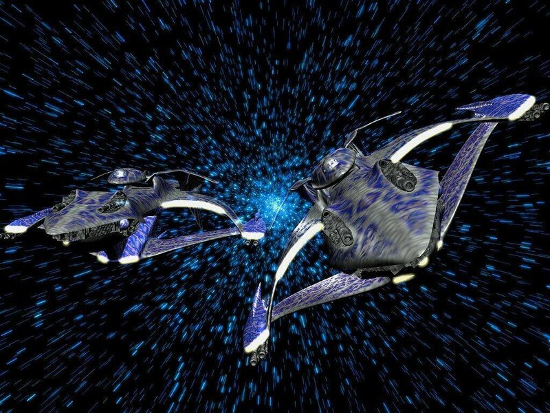 Spaceships in hyperspace