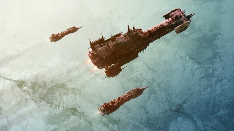 Spaceships in Icy Environment