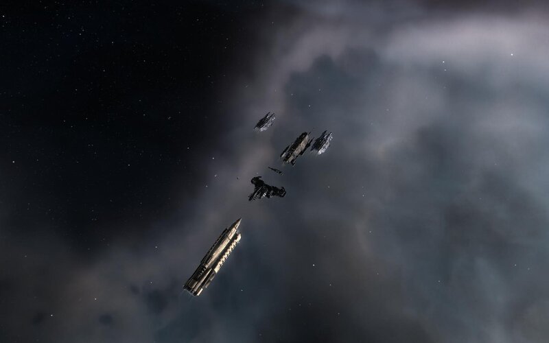 Spaceships in nebula formation