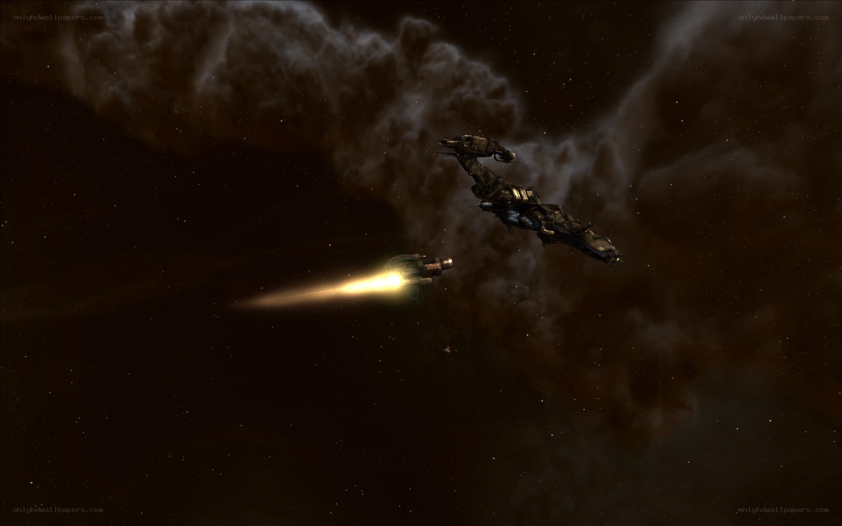 Spaceships in nebula