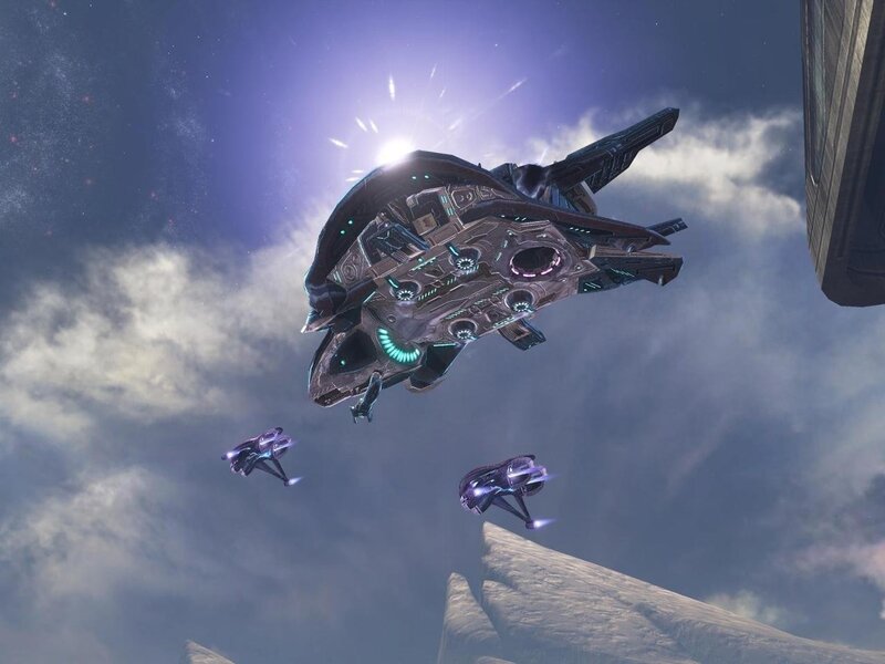 Spaceships in Sky — Blue