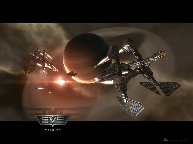 Spaceships in Space — Black, Dramatic, Digital Art, Planet, Spacecraft