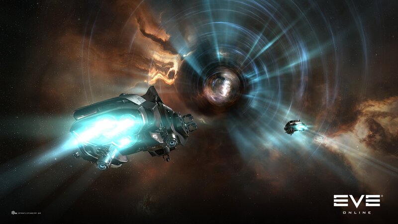 Spaceships in Space — Black, Dramatic, Night, Digital Art, Spacecraft