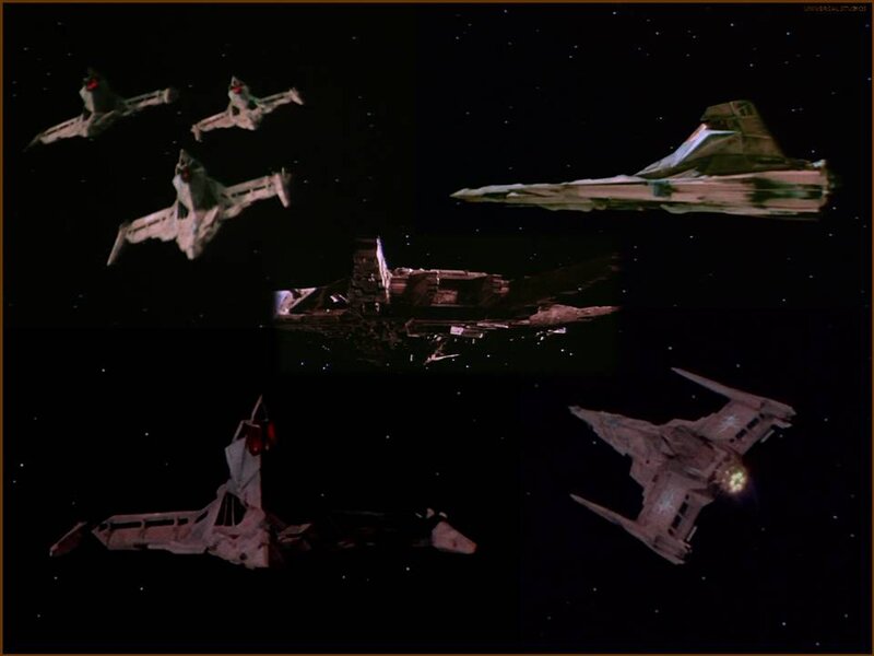 Spaceships in Space — Black, Dramatic, Night, Digital Art, Starships