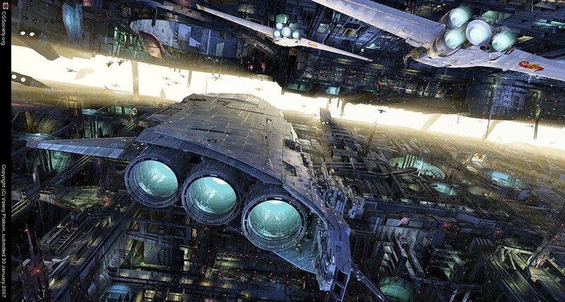 Spaceships in Space Station