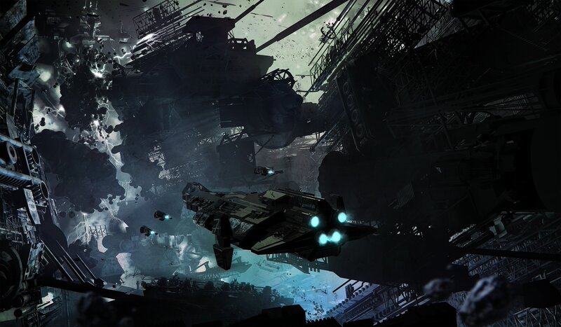 Spaceships in Wreckage