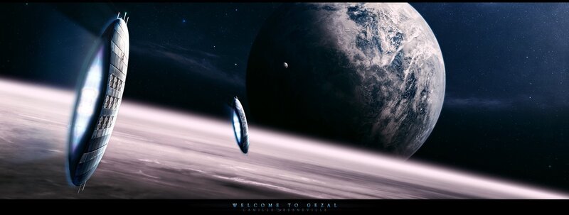 Spaceships near a planet