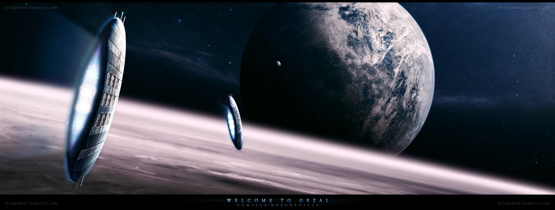 Spaceships near a planet