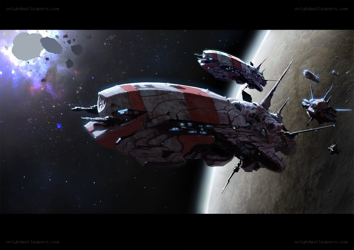 Spaceships near a planet