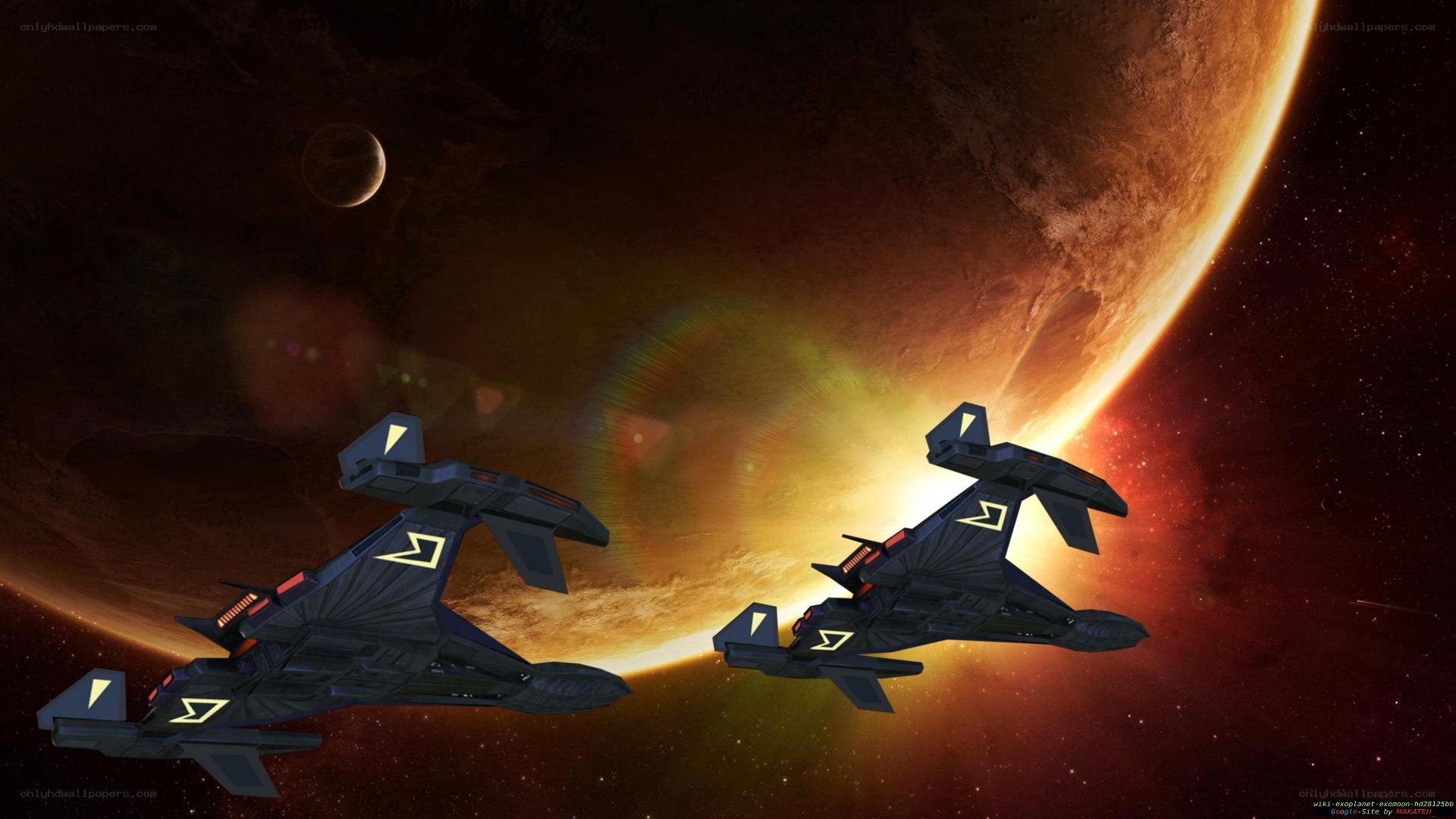 Spaceships near a planet
