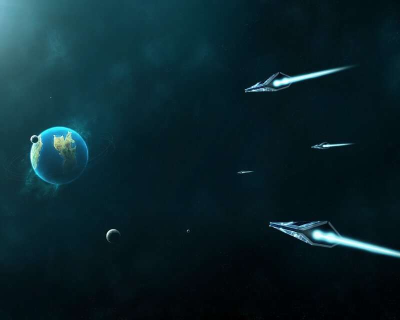 Spaceships near a planet