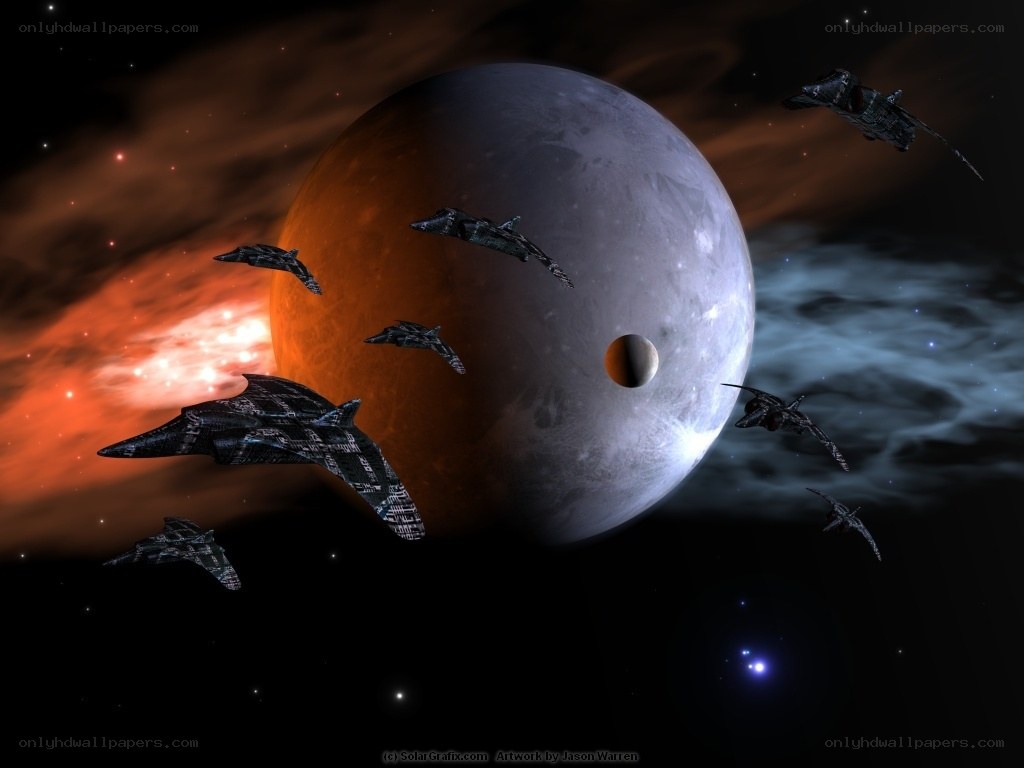 Spaceships near a planet