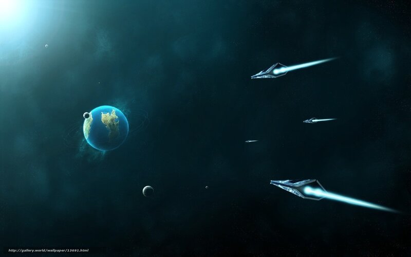 Spaceships near a planet