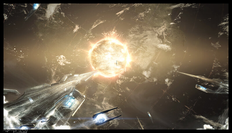Spaceships near a star