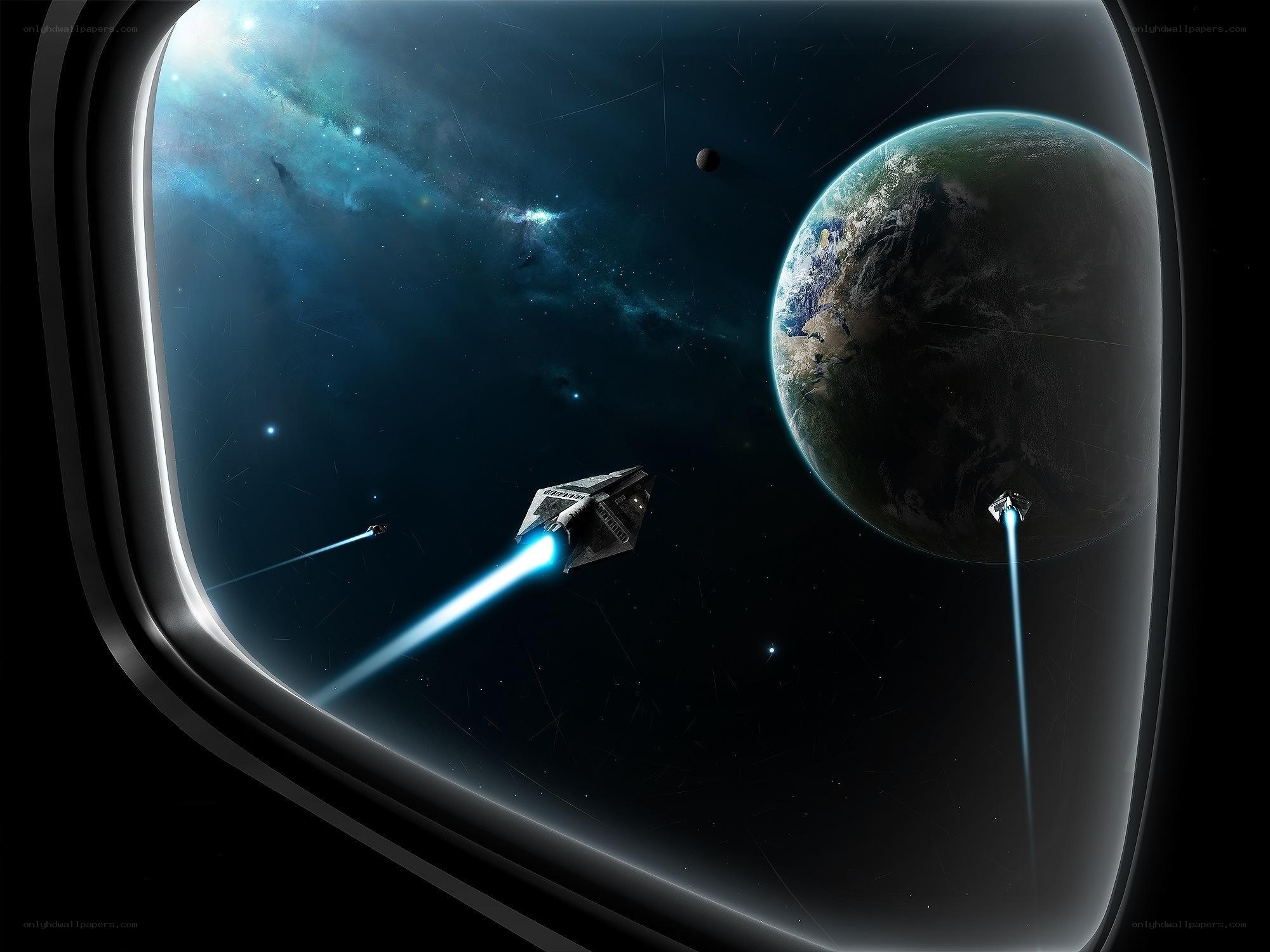Spaceships near Earth