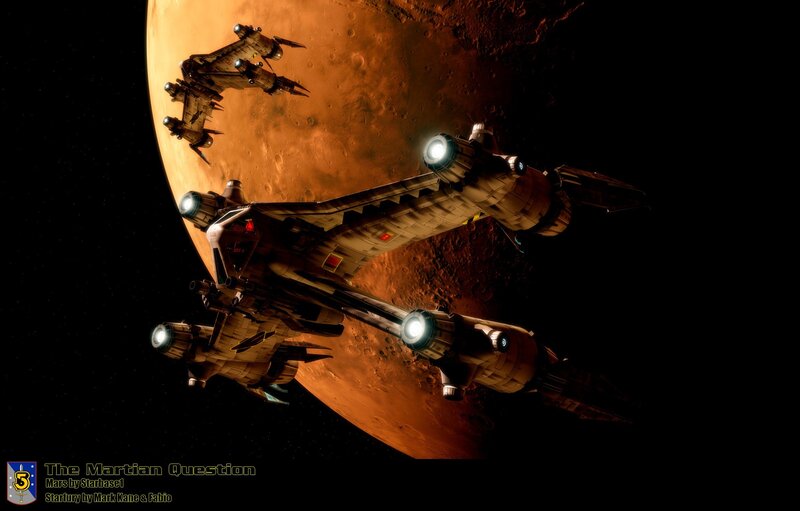 Spaceships Near Mars