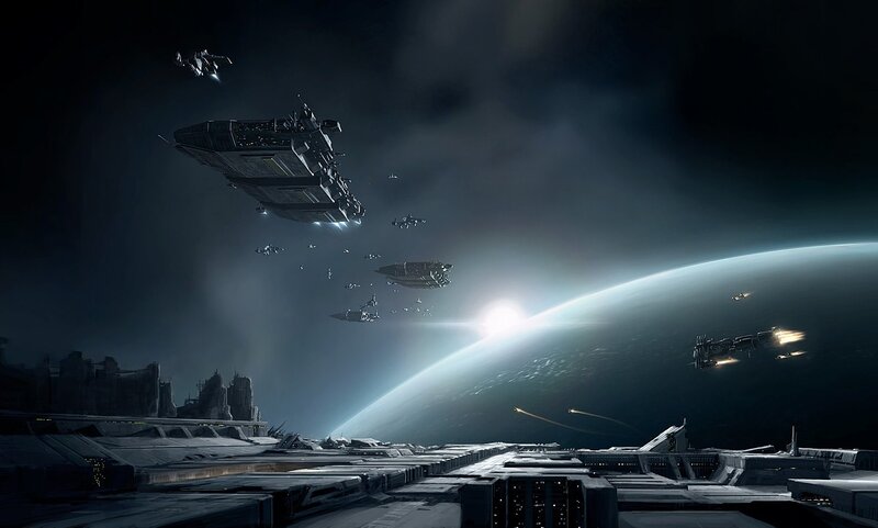 Spaceships Near Planet