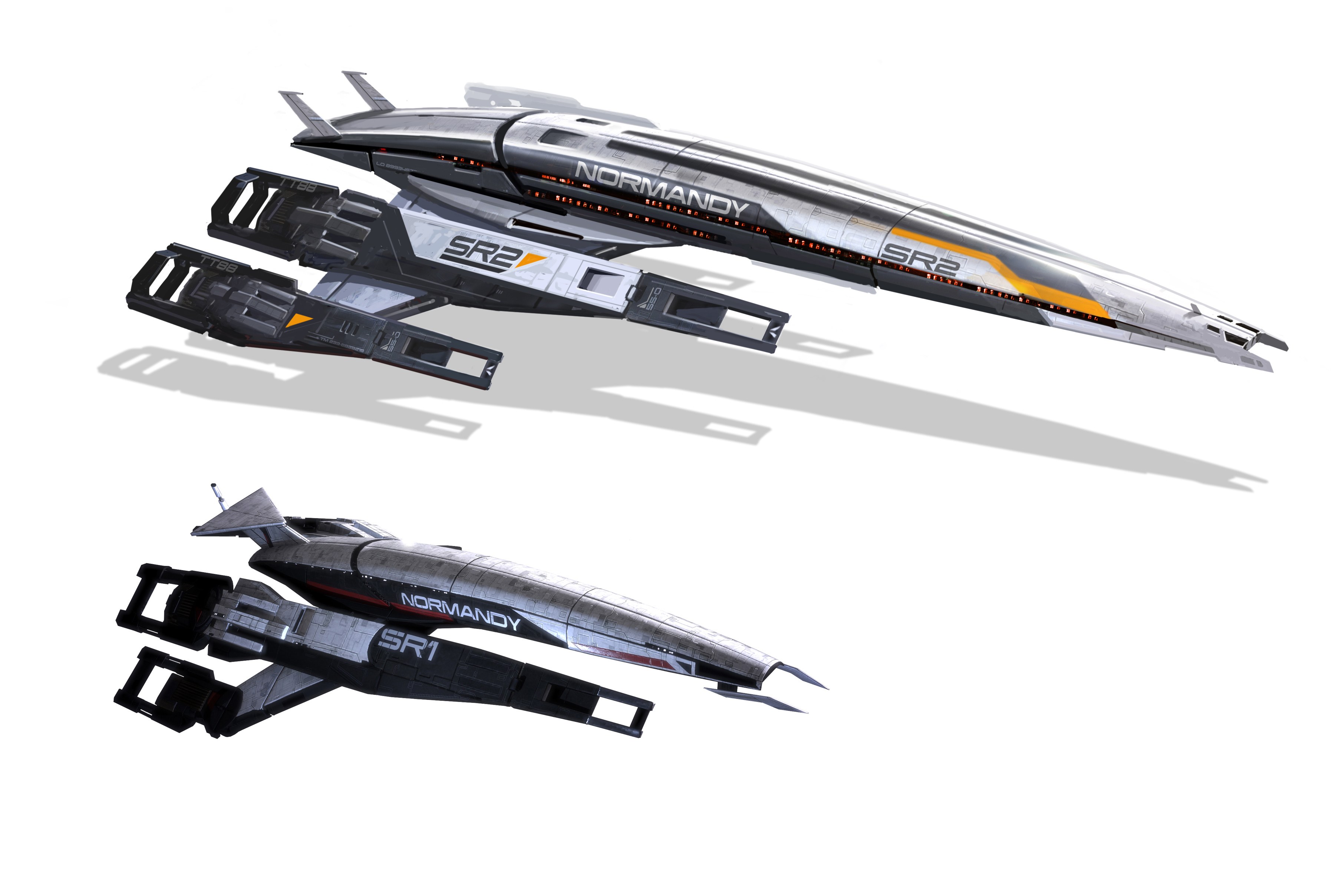 Spaceships Normandy SR1 and SR2