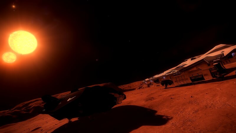 Spaceships on Alien Planet