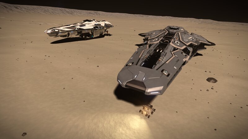 Spaceships on Desert Planet