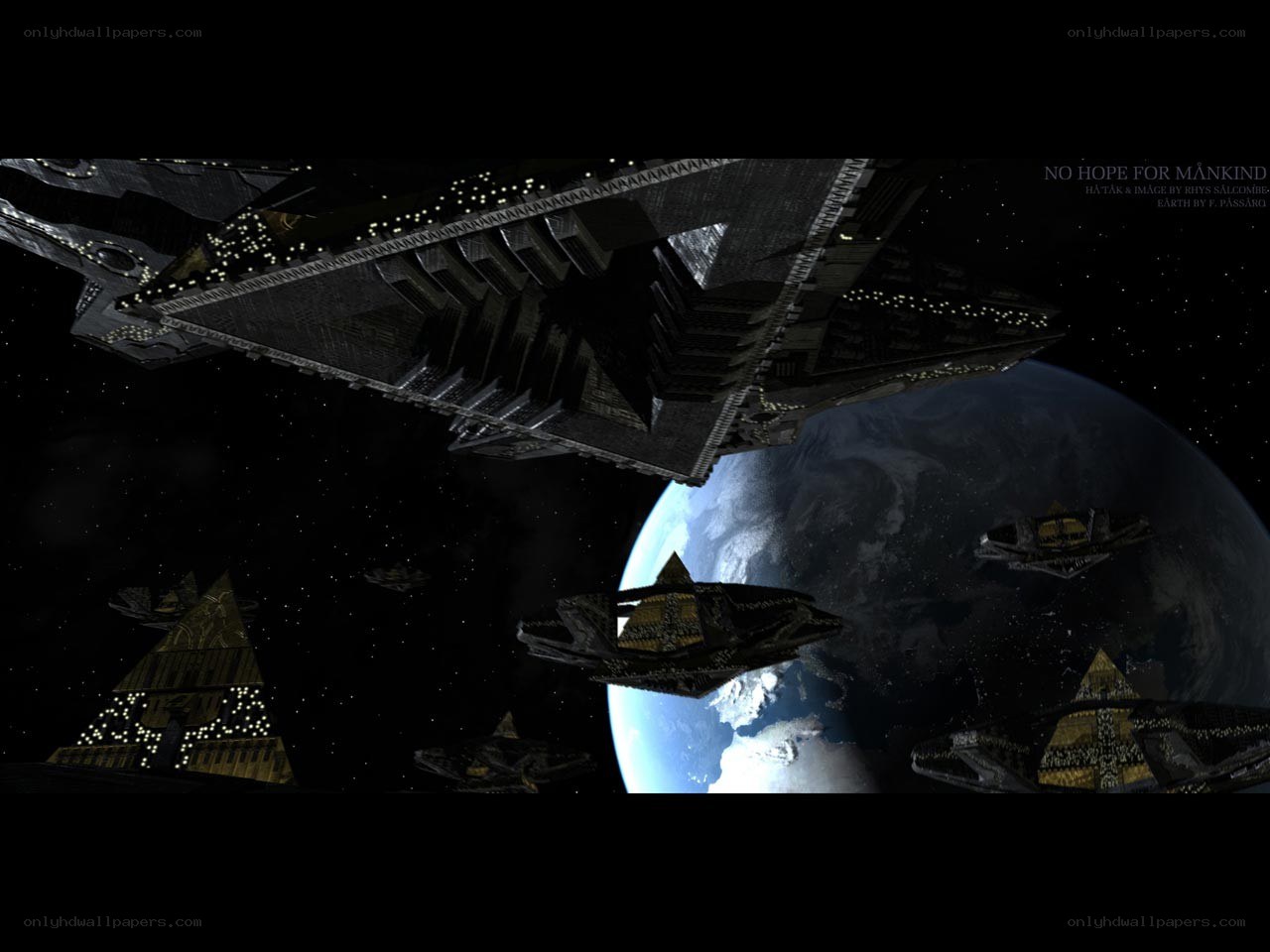 Spaceships orbiting Earth