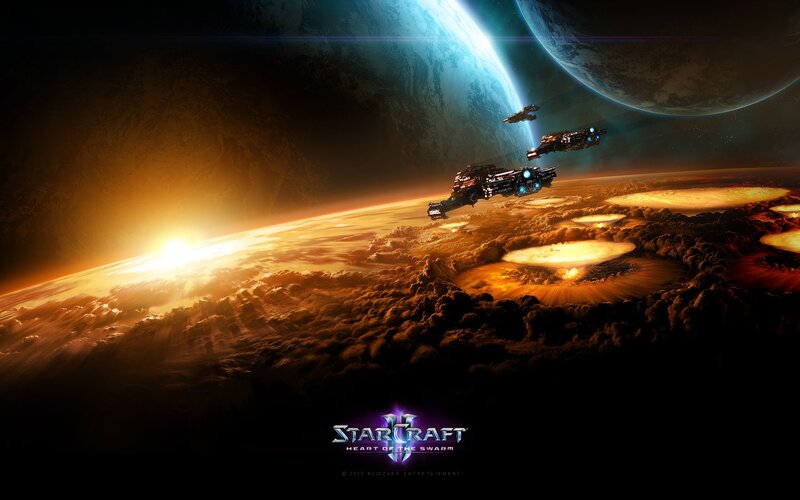 Spaceships over Planet — Sunrise