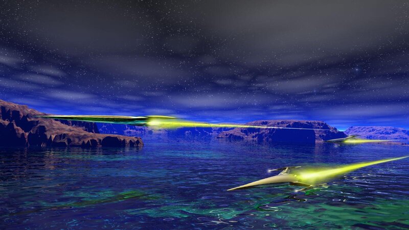 Spaceships over Water