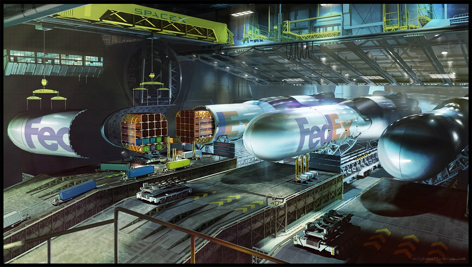 SpaceX and FedEx cargo rockets