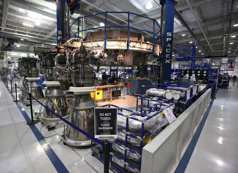 SpaceX rocket engine assembly