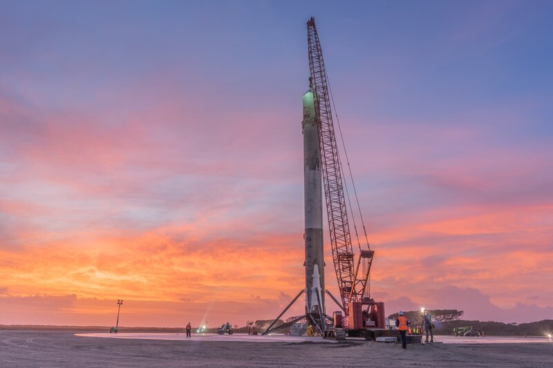 SpaceX Rocket on Launchpad