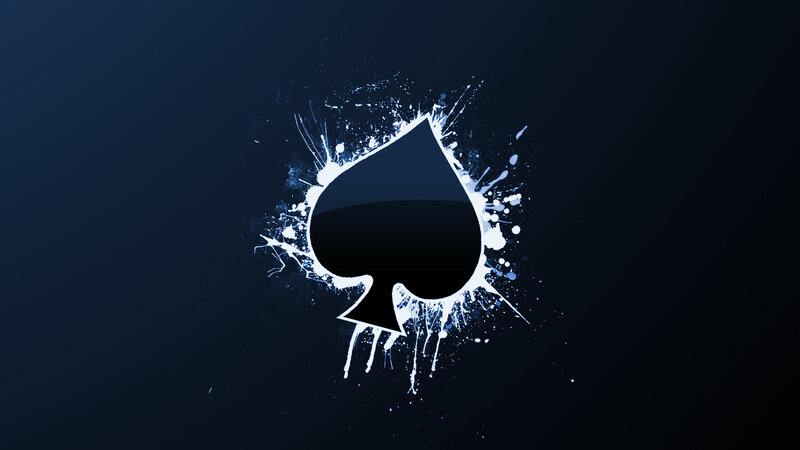 Spade Symbol Splatter